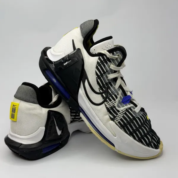 Nike LeBron Witness 6 sneakers White, Black, Persian Violet, Shock Yellow – used, Excellent condition – size EU 40 – photo 3