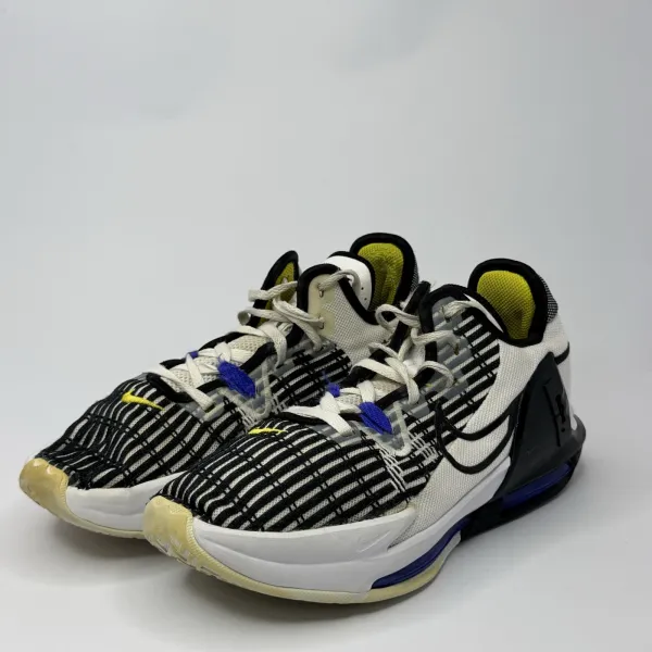 Nike LeBron Witness 6 sneakers White, Black, Persian Violet, Shock Yellow – used, Excellent condition – size EU 40 – photo 4