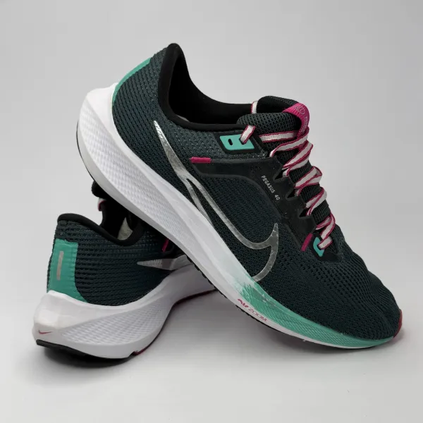 Nike Air Zoom Pegasus 40. Deep Jungle/Metallic Silver-Black- – used, Premium+ condition – size EU 41 – photo 3