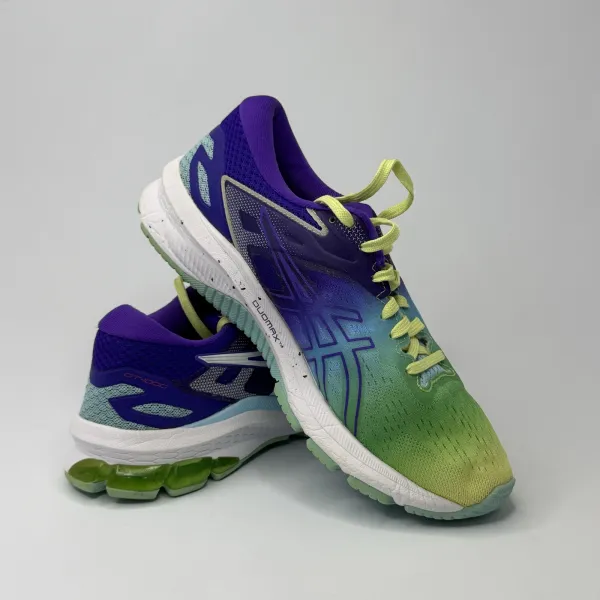 ASICS GT-1000 Gradient Green To Blue With Purple – used, Premium+ condition – size EU 38 – photo 3