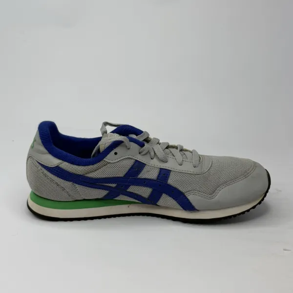 ASICS Tiger Runner Piedmont Grey / Monaco Blue (With A Green Accents – used, Premium condition – size EU 42 – photo 2