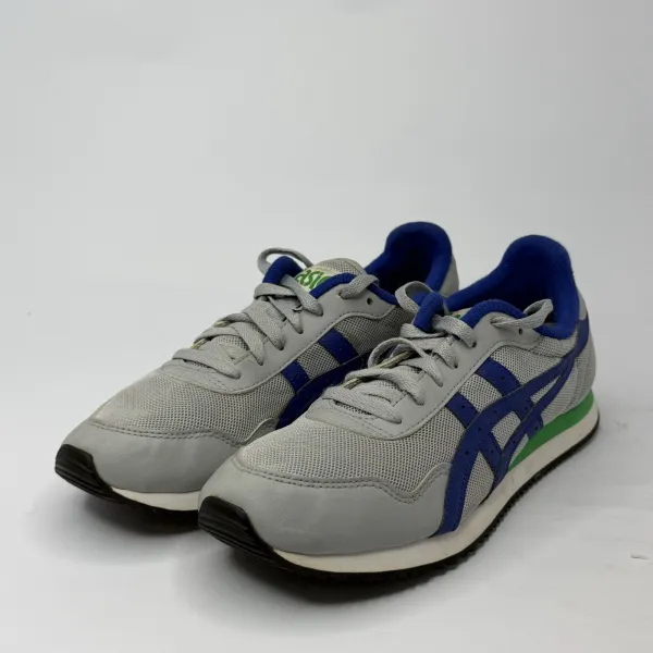 ASICS Tiger Runner Piedmont Grey / Monaco Blue (With A Green Accents – used, Premium condition – size EU 42 – photo 3