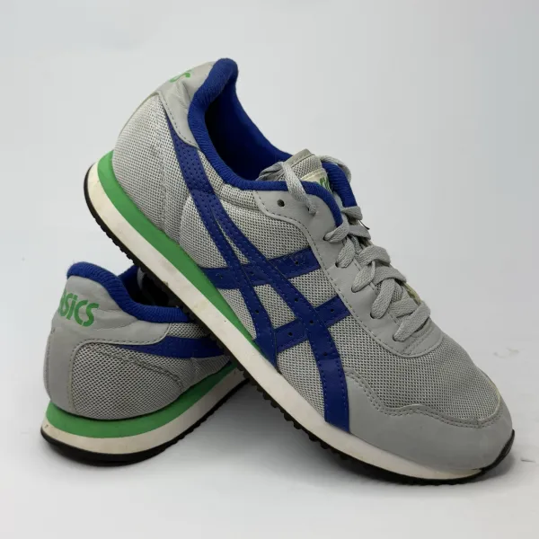 ASICS Tiger Runner Piedmont Grey / Monaco Blue (With A Green Accents – used, Premium condition – size EU 42 – photo 4