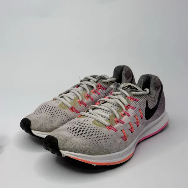 Nike Air Zoom Pegasus 33 Pure Platinum / Cool Grey / Pink Blast / Black – used, Premium condition – size EU 40 – photo 3