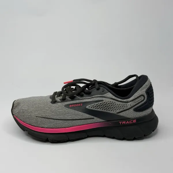 Brooks Trace 2 Oyster/Ebony/Pink (Also Retailed As Gray/Black/Pin – used, Premium condition – size EU 40