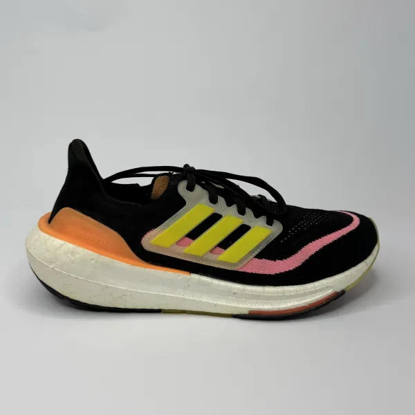 Adidas ULTRA BOOST LIGHT Black / Yellow / Orange – used, Excellent condition – size EU 40 – photo 2