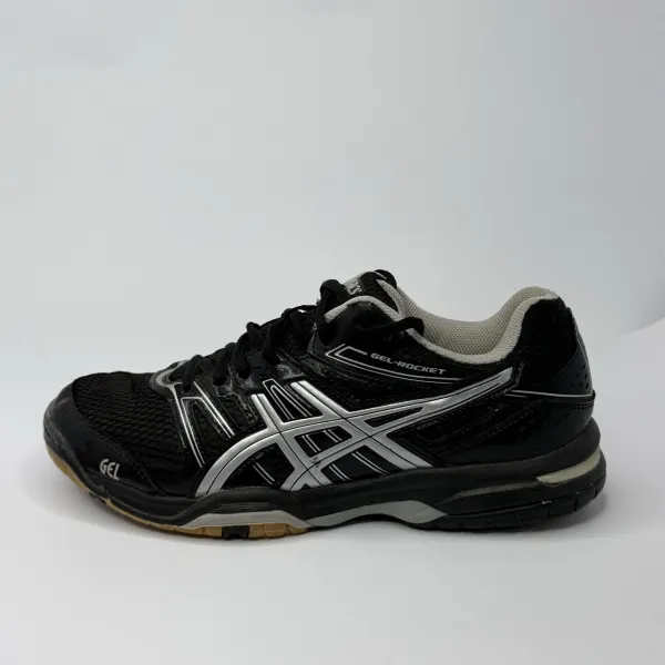 ASICS GEL ROCKET 7  Black / Silver / Onyx – used, Premium condition – size EU 40