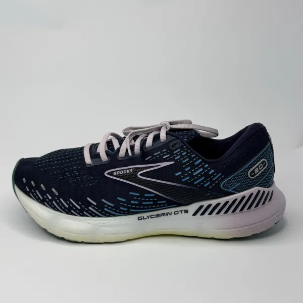 Brooks Glycerin GTS 20 Peacoat / Ocean / Pastel Lilac (Navy Blue/Teal – used, Premium condition – size EU 43