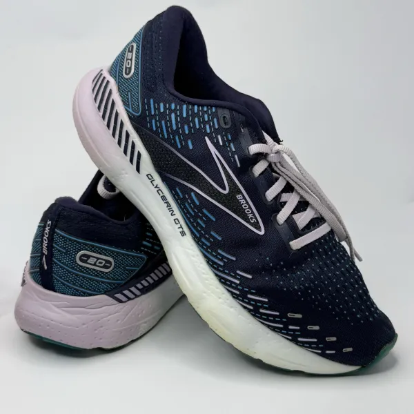 Brooks Glycerin GTS 20 Peacoat / Ocean / Pastel Lilac (Navy Blue/Teal – used, Premium condition – size EU 43 – photo 3