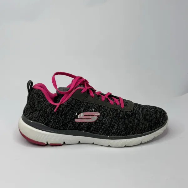 Skechers  Flex Appeal 3.0 - Insiders  Black / Heather Gray / Hot Pink – used, Excellent condition – size EU 39