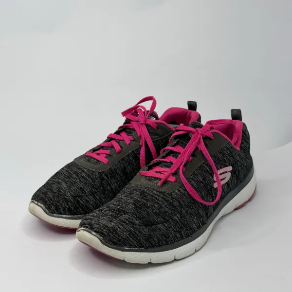 Skechers  Flex Appeal 3.0 - Insiders  Black / Heather Gray / Hot Pink – used, Excellent condition – size EU 39 – photo 3