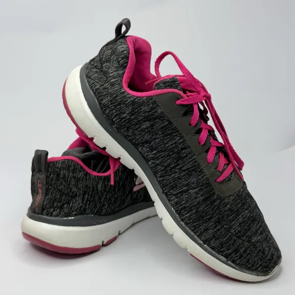 Skechers  Flex Appeal 3.0 - Insiders  Black / Heather Gray / Hot Pink – used, Excellent condition – size EU 39 – photo 4