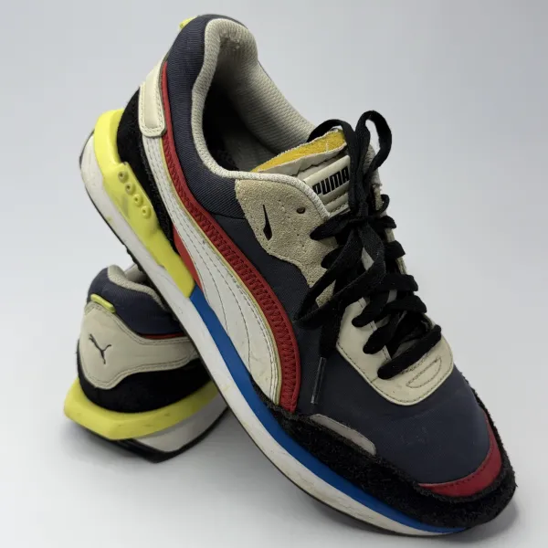 Puma CITY RIDER Puma Black / Ebony / Yellow Alert / Puma White – used, Excellent condition – size EU 40 – photo 3