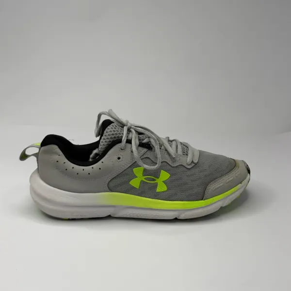 Under Armour r Charged Assert 10. Mod Gray / High Vis Yellow / Black – used, Premium condition – size EU 38