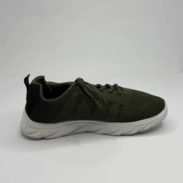 unbrand  Breathable Lightweight Mesh Knitted Olive Green / Army Green With A White Sole – used, Premium condition – size EU 41 – photo 2