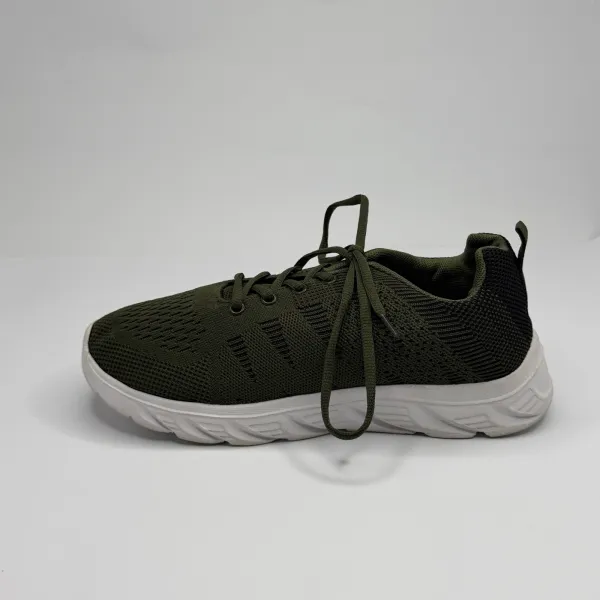 unbrand  Breathable Lightweight Mesh Knitted Olive Green / Army Green With A White Sole – used, Premium condition – size EU 41 – photo 3