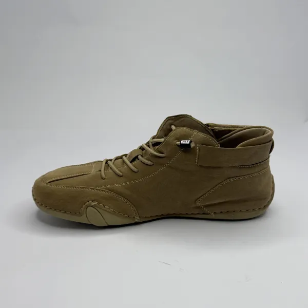 unbrand Ram Logo Driving Ankle Boots Tan / Khaki / Beige – used, Premium condition – size EU 40