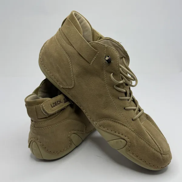 unbrand Ram Logo Driving Ankle Boots Tan / Khaki / Beige – used, Premium condition – size EU 40 – photo 2