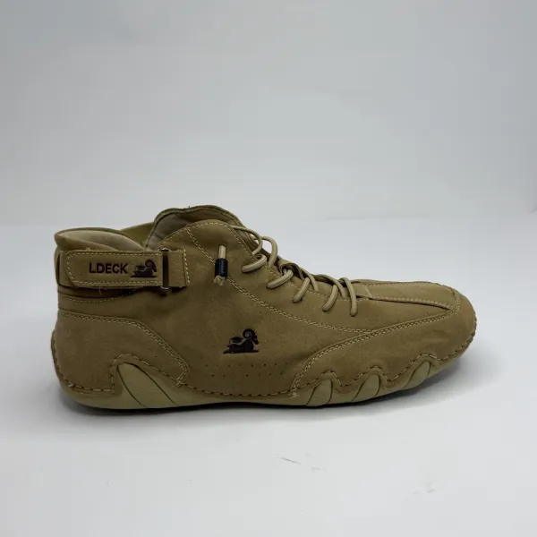 unbrand Ram Logo Driving Ankle Boots Tan / Khaki / Beige – used, Premium condition – size EU 40 – photo 3
