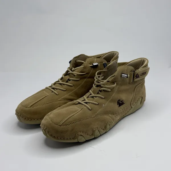 unbrand Ram Logo Driving Ankle Boots Tan / Khaki / Beige – used, Premium condition – size EU 40 – photo 4