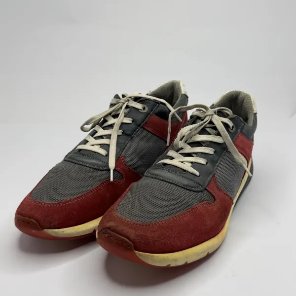 la martina Suede Retro Running Shoes Red / Dark Grey / Cream White – used, Excellent condition – size EU 45 – photo 3