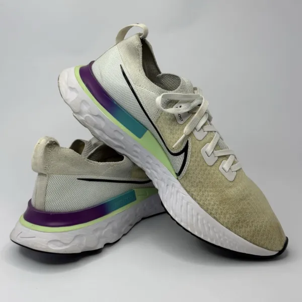 Nike React Infinity Run Flyknit White/Vapor Green – used, Premium+ condition – size EU 45 – photo 3