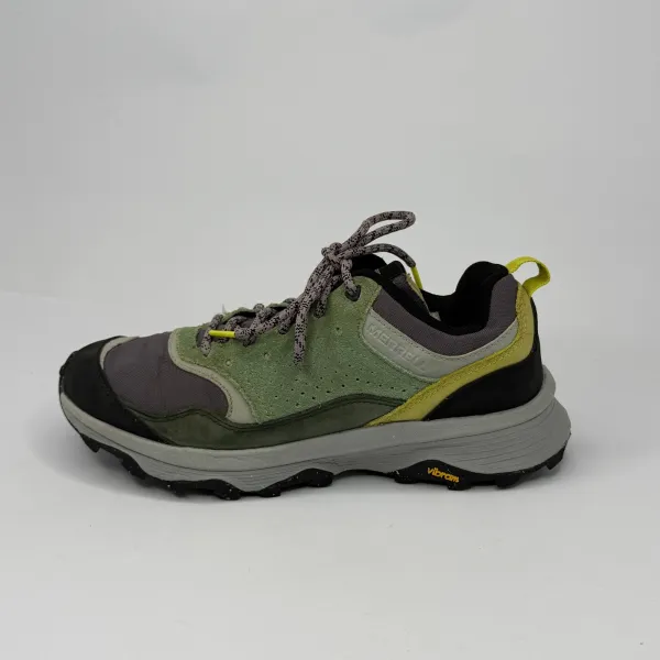 Merrell Speed Solo hiking Green Suede/Purple – used, Excellent condition – size EU 41