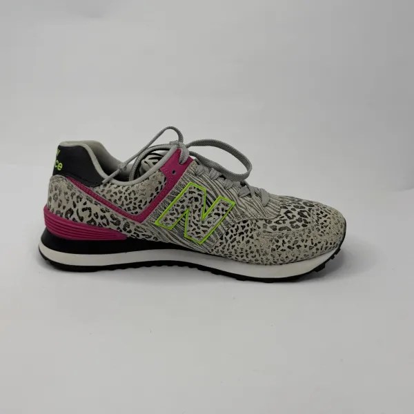 New Balance WL574ANA sneakers Black / Grey / Pink / Neon Lime – used, Excellent condition – size EU 40 – photo 2
