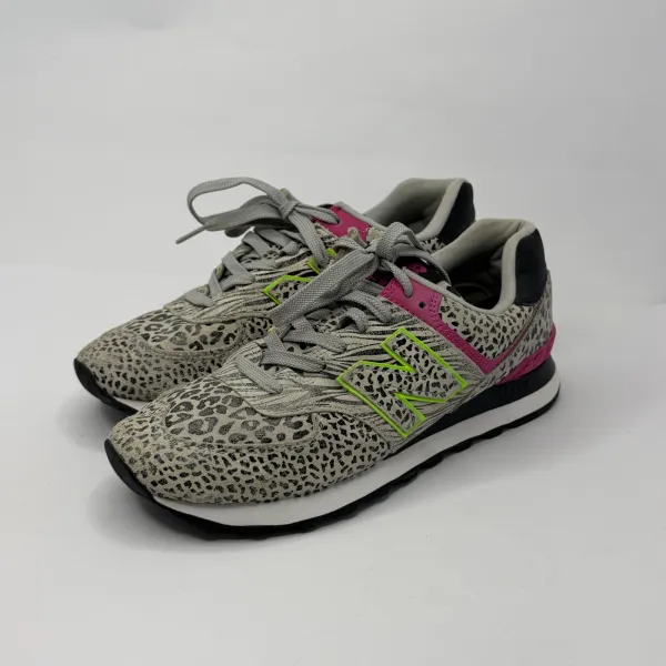 New Balance WL574ANA sneakers Black / Grey / Pink / Neon Lime – used, Excellent condition – size EU 40 – photo 4